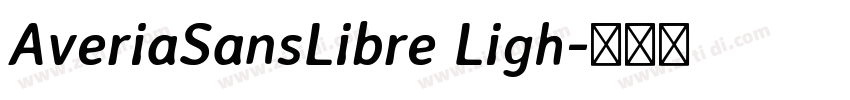 AveriaSansLibre Ligh字体转换